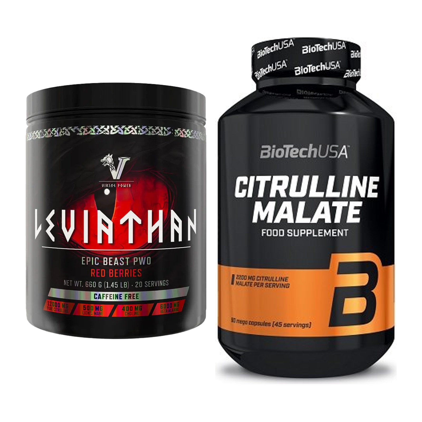 Trainings-Set: Viking Power Leviathan + BioTech Citrulline Malate – alle enthaltenen Artikel