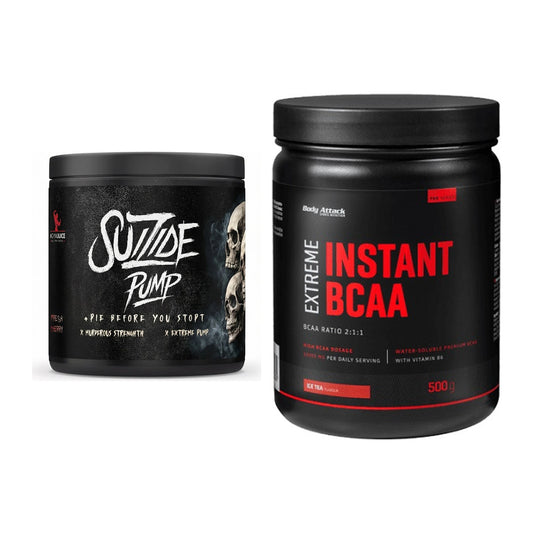 Trainings-Set: #GYMJUICE SUIZIDE PUMP + Body Attack Instant BCAA – alle enthaltenen Artikel