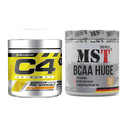 Trainings-Set: Cellucor C4 Original + MST BCAA Huge 200 Tabl./ – alle enthaltenen Artikel
