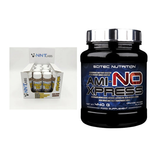 Trainings-Set: NNT Extreme Pre-Workout Shot + Scitec Ami-NO Xpress – alle enthaltenen Artikel