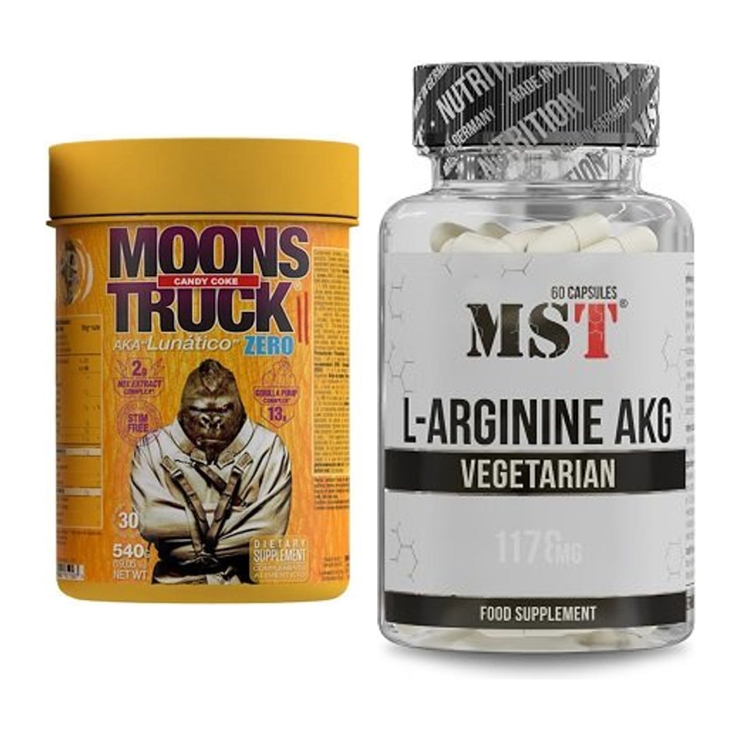 Trainings-Set: Zoomad Moonstruck 2.0 ZERO + MST Arginin AAKG 1178mg – alle enthaltenen Artikel