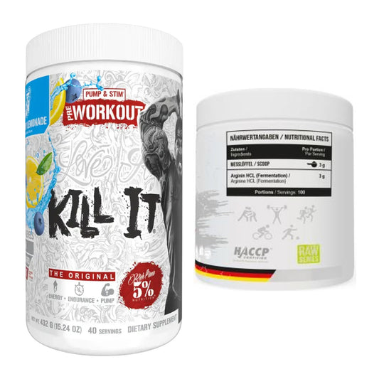 Trainings-Set: Rich Piana 5% Nutrition Kill It + MST Arginine HCL – alle enthaltenen Artikel