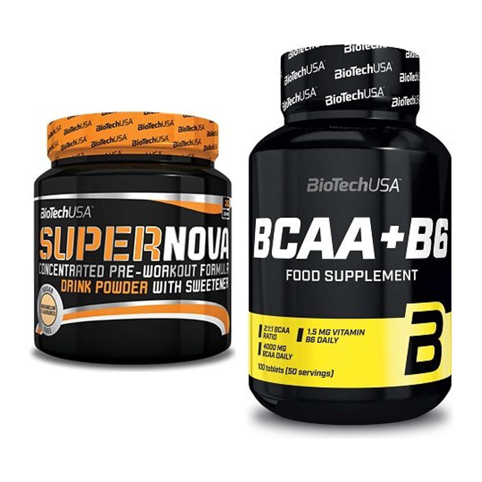 Trainings-Set: BioTech Supernova + BioTech BCAA+B6 100 Tabl – alle enthaltenen Artikel