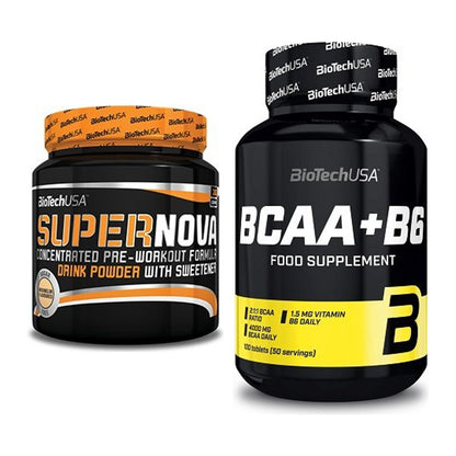 Trainings-Set: BioTech Supernova + BioTech BCAA+B6 100 Tabl – alle enthaltenen Artikel