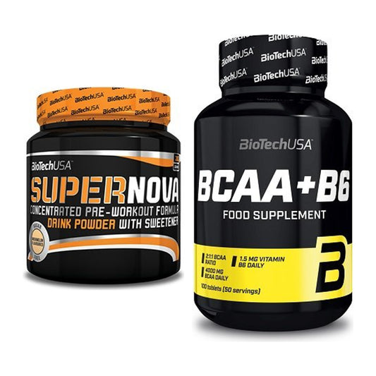 Trainings-Set: BioTech Supernova + BioTech BCAA+B6 100 Tabl – alle enthaltenen Artikel