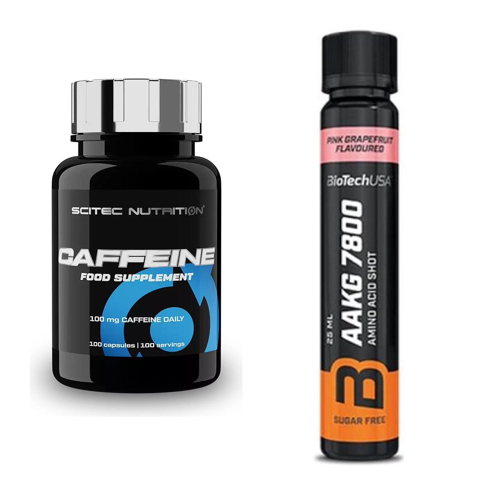 Trainings-Set: Scitec Caffeine + BioTech AAKG 7800 – alle enthaltenen Artikel