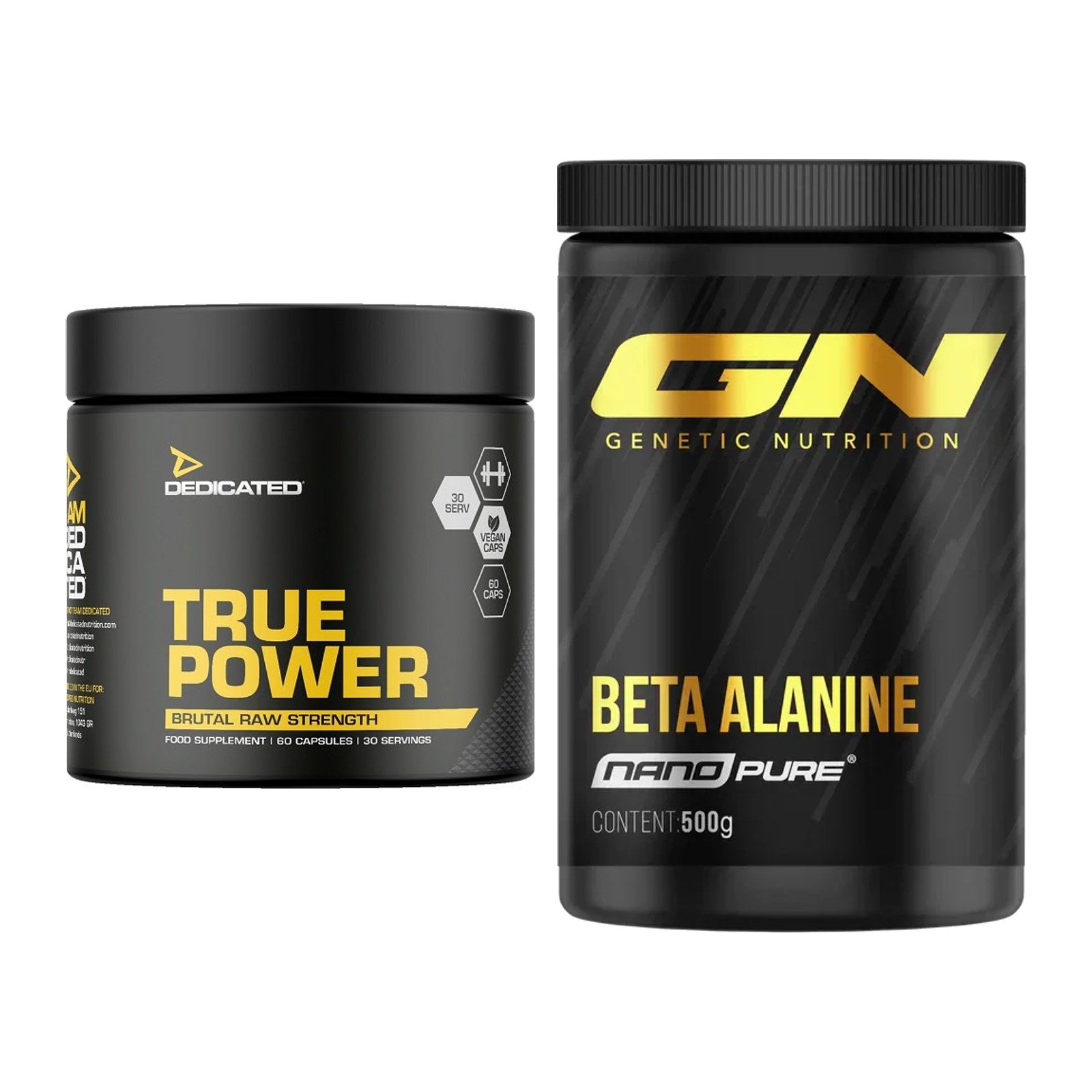 Trainings-Set: Dedicated True Power + GN Nano Beta Alanine – alle enthaltenen Artikel