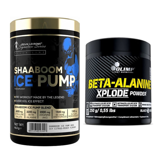 Trainings-Set: Kevin Levrone Shaaboom Ice + Olimp Beta-Alanine Xplode – alle enthaltenen Artikel
