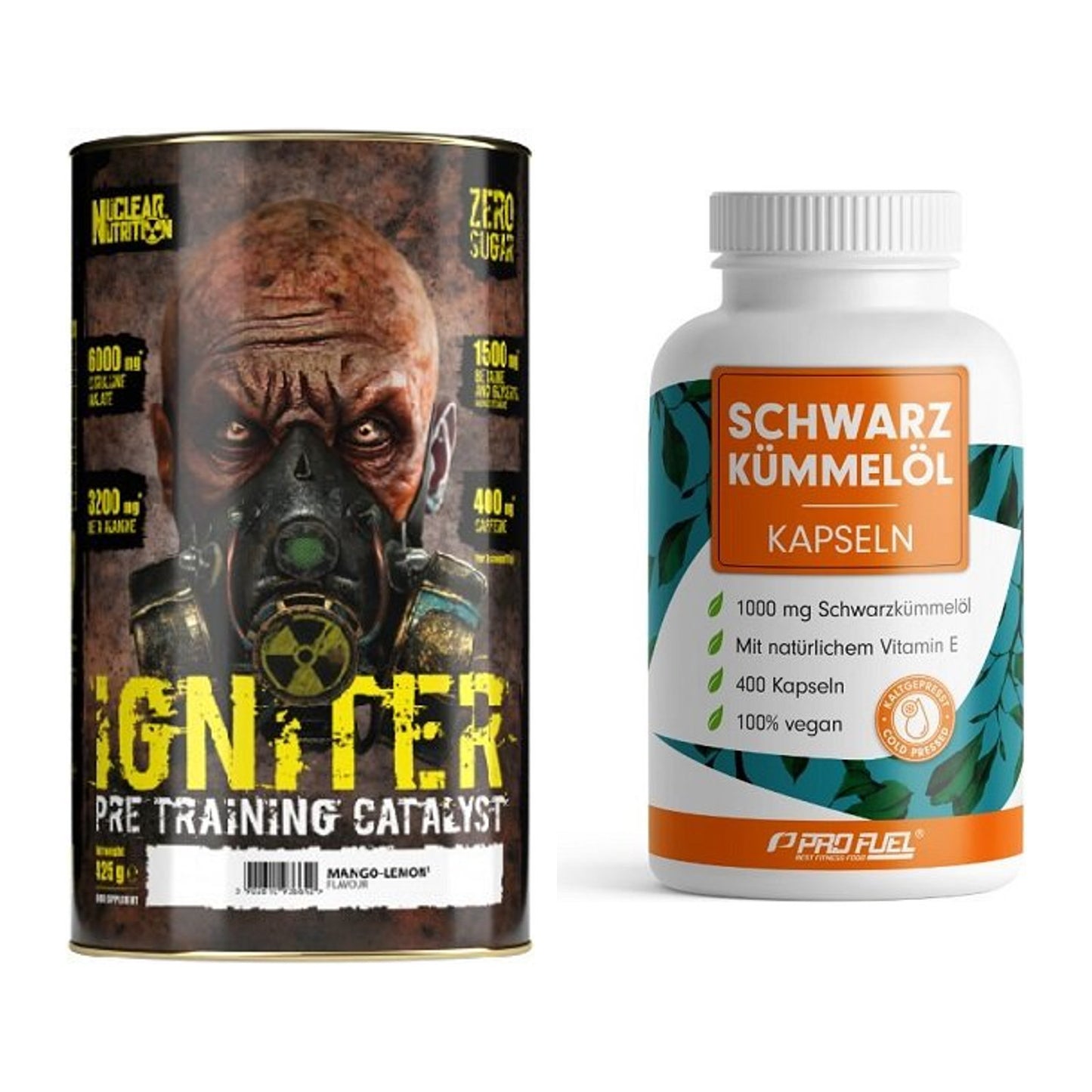 Trainings-Set: Nuclear Nutrition IGNITER + ProFuel Schwarzkümmelöl – alle enthaltenen Artikel