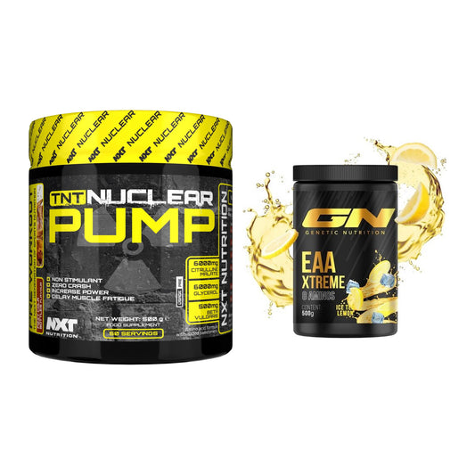 Trainings-Set: NXT Nutrition TNT Nuclear Pump + GN EAA Xtreme – alle enthaltenen Artikel