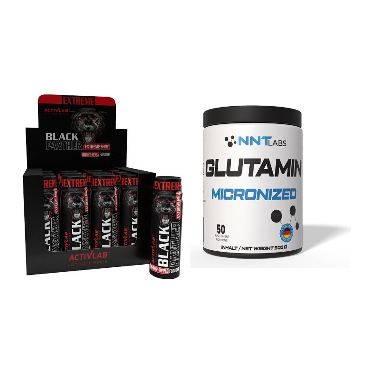 Trainings-Set: Activlab Black Panther Extreme + NNT Glutamin – alle enthaltenen Artikel
