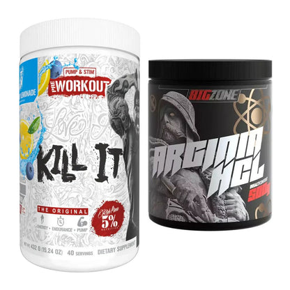 Trainings-Set: Rich Piana 5% Nutrition Kill It + Big Zone Arginine HCl – alle enthaltenen Artikel