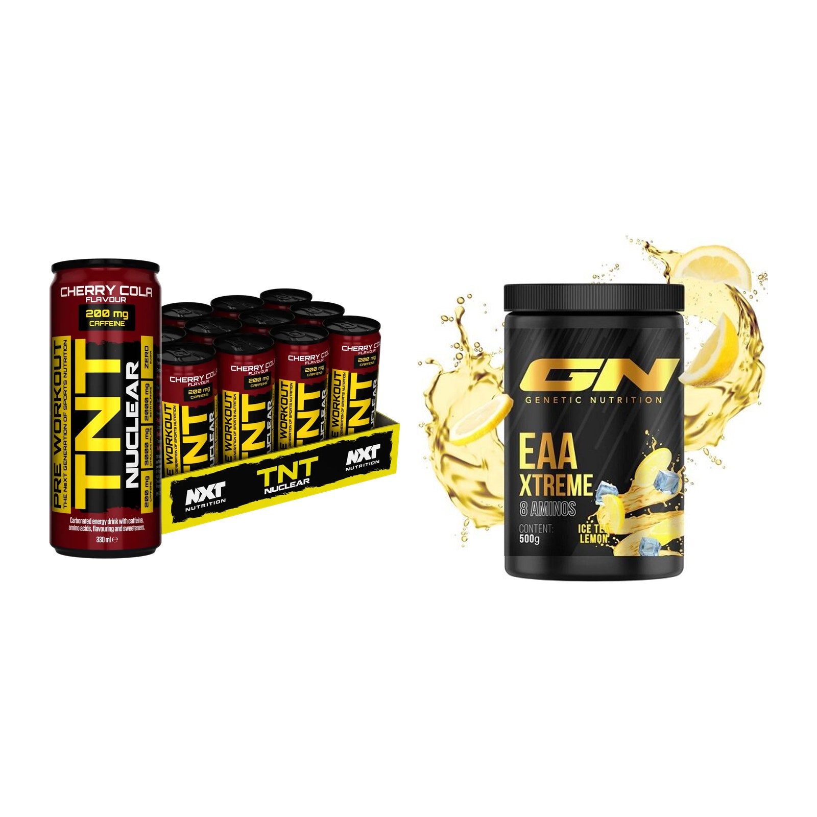 Trainings-Set: NXT Nutrition TNT NUCLEAR + GN EAA Xtreme – alle enthaltenen Artikel