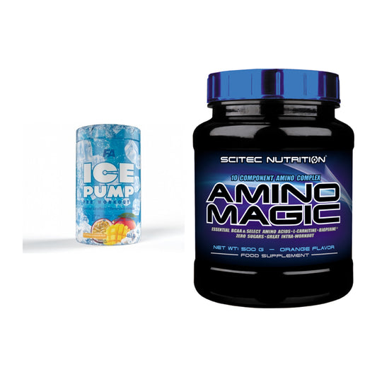 Trainings-Set: FA Nutrition ICE Pump Pre-Workout + Scitec Amino Magic – alle enthaltenen Artikel