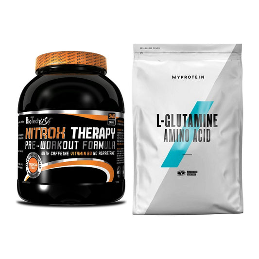 Trainings-Set: BioTech NitroX Therapy + MyProtein Glutamin – alle enthaltenen Artikel