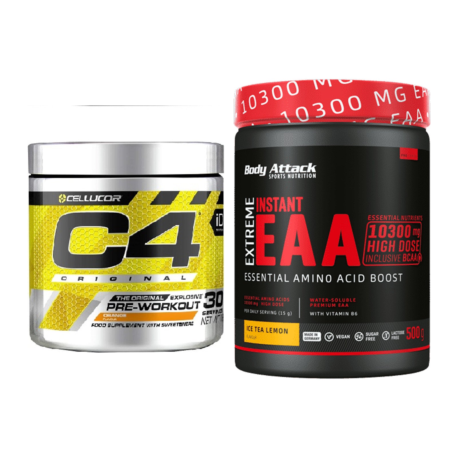Trainings-Set: Cellucor C4 Original + Body Attack Extreme – alle enthaltenen Artikel
