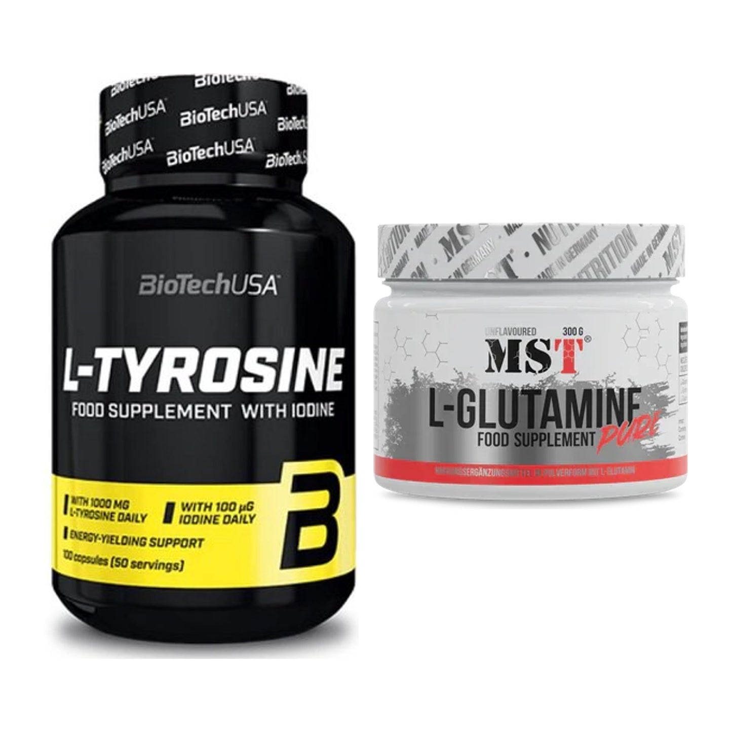 Trainings-Set: BioTech Tyrosine + MST Glutamine – alle enthaltenen Artikel