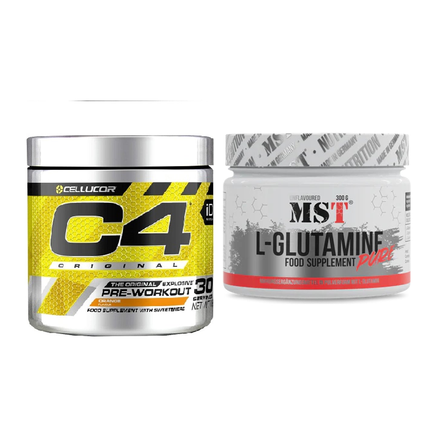 Trainings-Set: Cellucor C4 Original 30Serv. + MST Glutamine – alle enthaltenen Artikel