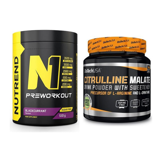 Trainings-Set: Nutrend N1 Preworkout + BioTech Citrulline Malate – alle enthaltenen Artikel