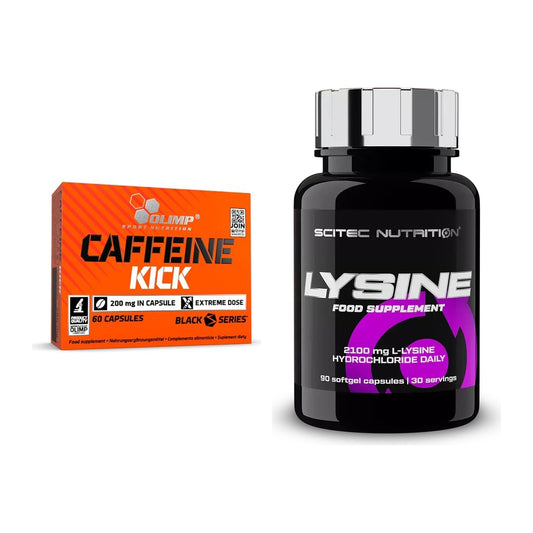 Trainings-Set: Olimp Caffeine Kick + Scitec Lysine – alle enthaltenen Artikel