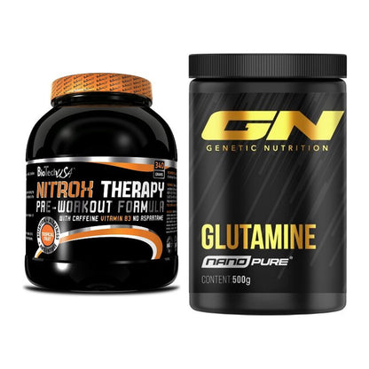 Trainings-Set: BioTech NitroX Therapy + GN Nano Pure Glutamine – alle enthaltenen Artikel