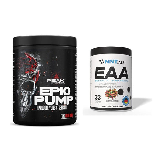 Trainings-Set: Peak EPIC Pump 500g (Fresh + NNT EAA 500g (Himbeere) – alle enthaltenen Artikel