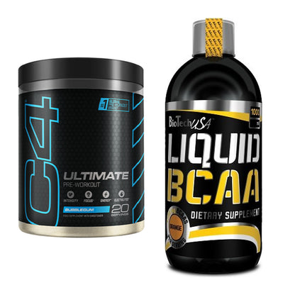 Trainings-Set: Cellucor C4 ULTIMATE 20 Serv. + BioTech Liquid BCAA – alle enthaltenen Artikel