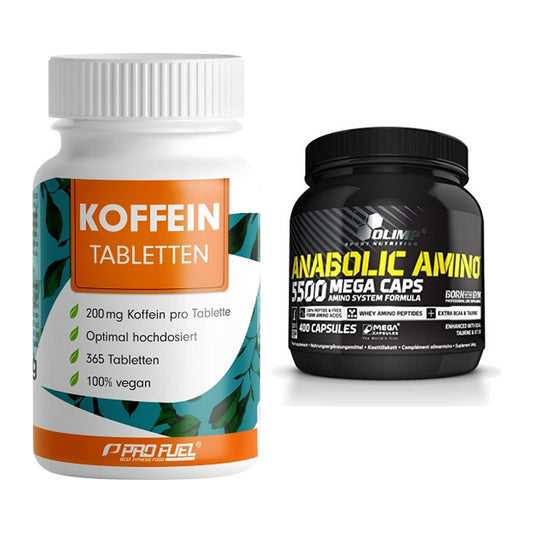 Trainings-Set: ProFuel Koffein (200mg) + Olimp Anabolic Amino 5500 – alle enthaltenen Artikel