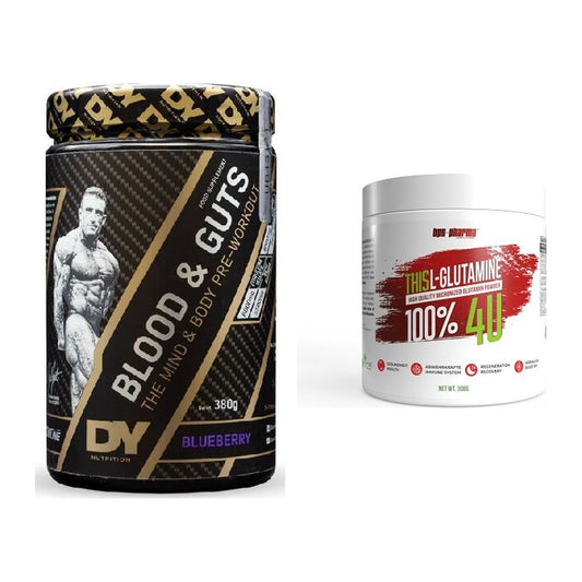 Trainings-Set: DY Nutrition Blood&Guts + BPS-Pharma This Glutamin – alle enthaltenen Artikel