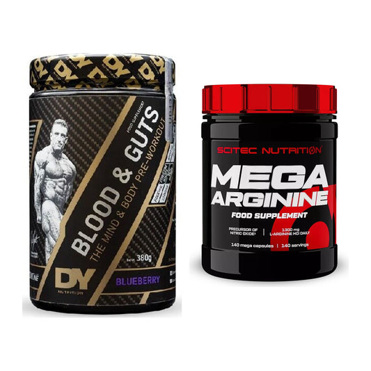 Trainings-Set: DY Nutrition Blood&Guts + Scitec Mega Arginine – alle enthaltenen Artikel
