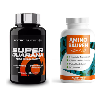 Trainings-Set: Scitec Super Guarana 100 + ProFuel Aminosäuren – alle enthaltenen Artikel