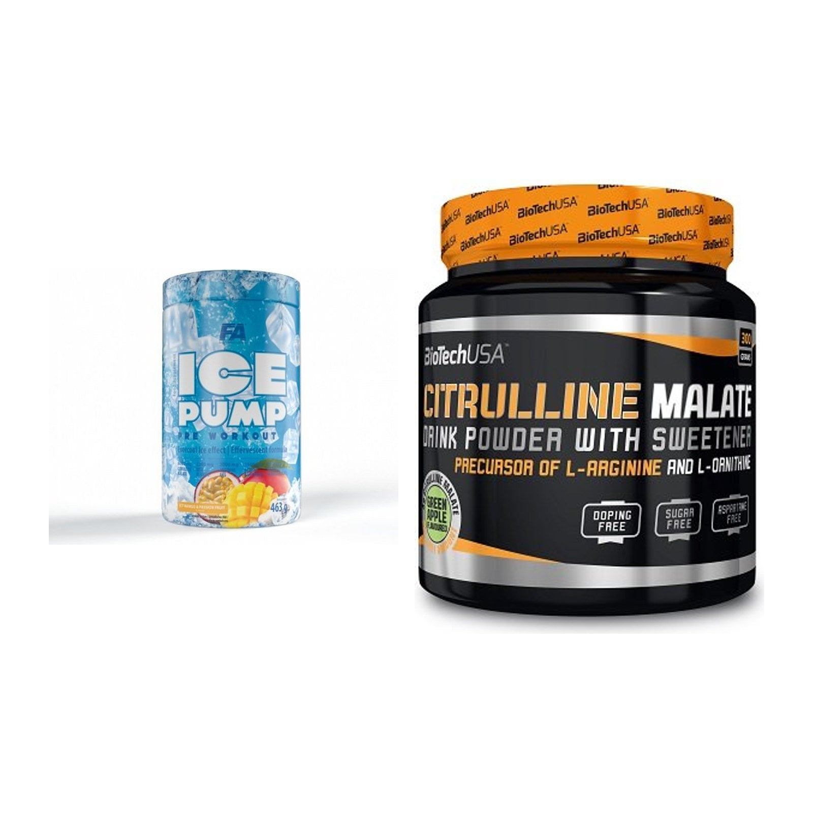 Trainings-Set: FA Nutrition ICE Pump + BioTech Citrulline Malate – alle enthaltenen Artikel