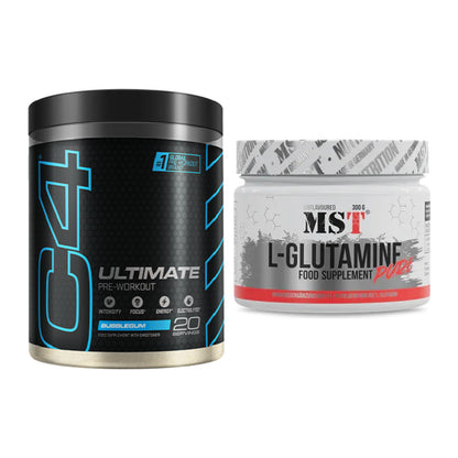 Trainings-Set: Cellucor C4 ULTIMATE 20 Serv. + MST Glutamine – alle enthaltenen Artikel