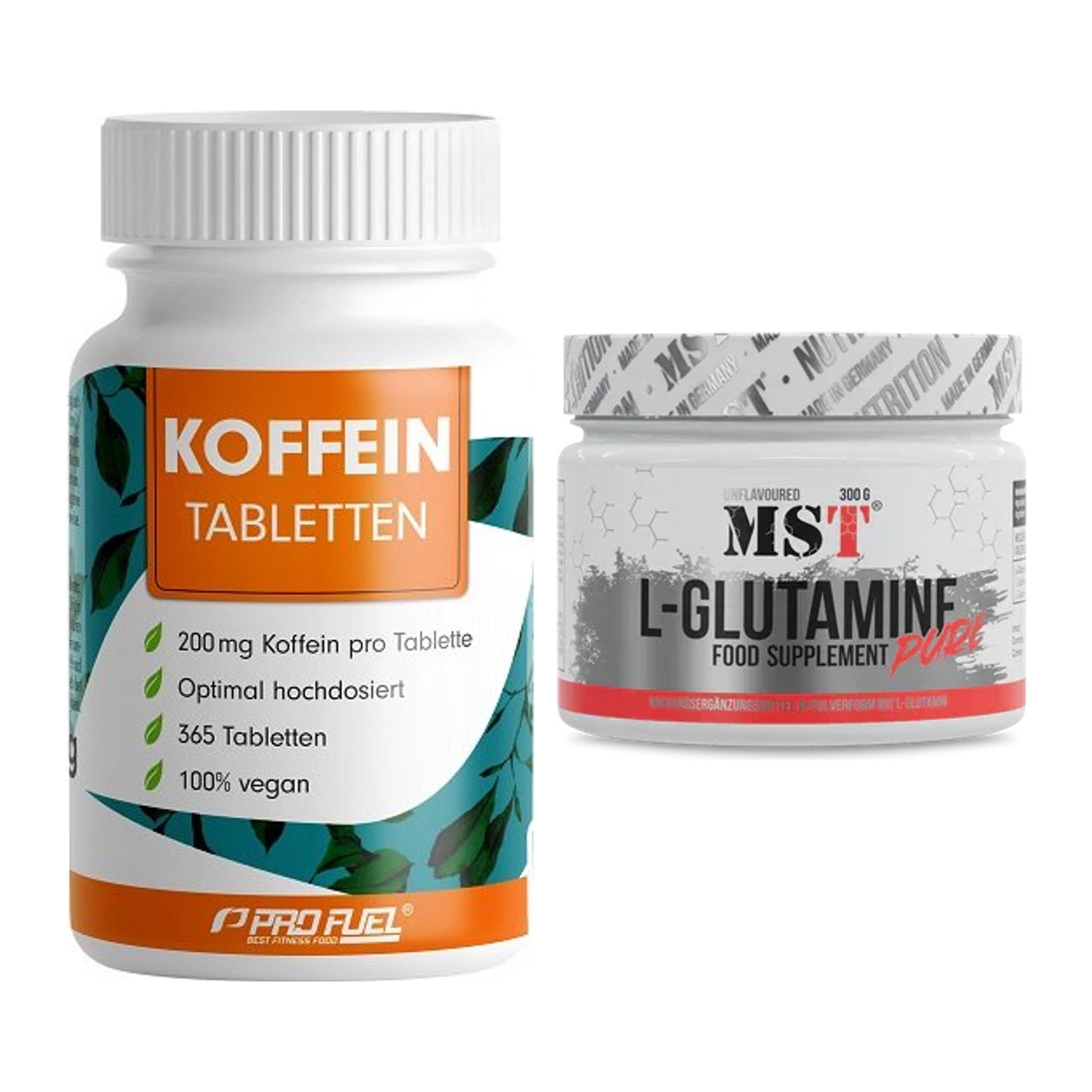 Trainings-Set: ProFuel Koffein (200mg) + MST Glutamine – alle enthaltenen Artikel