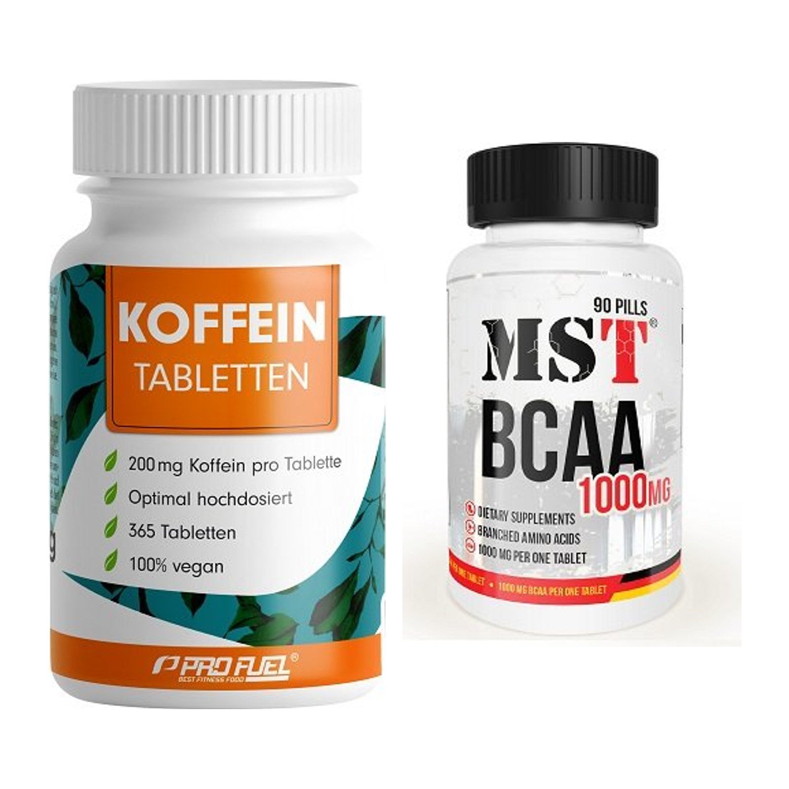 Trainings-Set: ProFuel Koffein (200mg) + MST BCAA 1000 (90 Tabl.) – alle enthaltenen Artikel