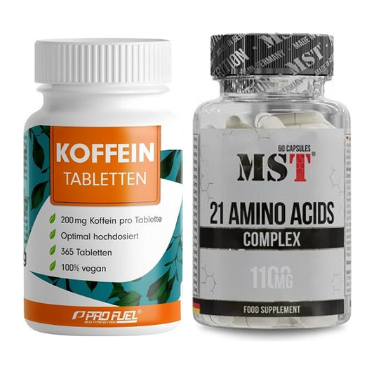 Trainings-Set: ProFuel Koffein (200mg) + MST 21 Amino Acids – alle enthaltenen Artikel