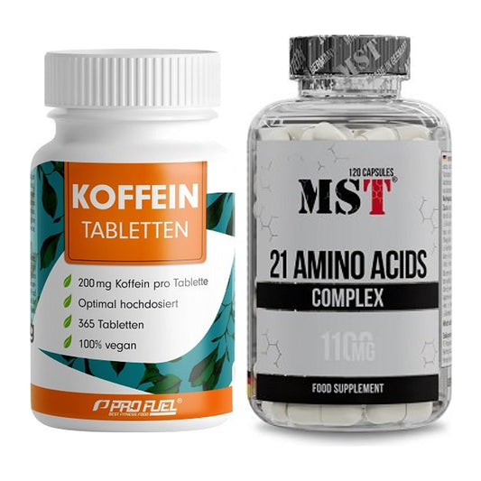 Trainings-Set: ProFuel Koffein (200mg) + MST 21 Amino Acids – alle enthaltenen Artikel
