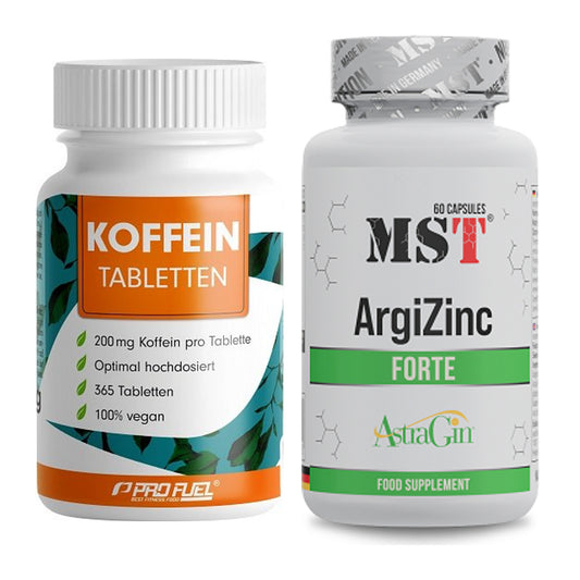 Trainings-Set: ProFuel Koffein (200mg) + MST ArgiZinc Forte – alle enthaltenen Artikel