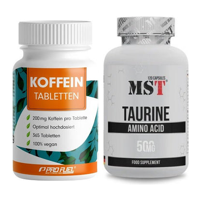 Trainings-Set: ProFuel Koffein (200mg) + MST Taurine – alle enthaltenen Artikel