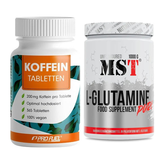 Trainings-Set: ProFuel Koffein (200mg) + MST Glutamine – alle enthaltenen Artikel