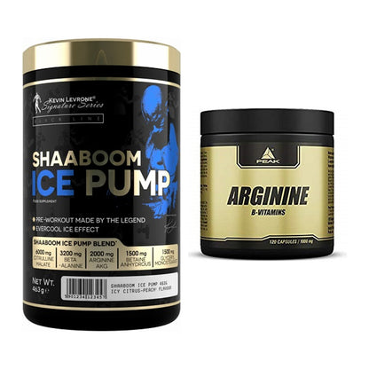 Trainings-Set: Kevin Levrone Shaaboom Ice Pump + Peak Arginin – alle enthaltenen Artikel