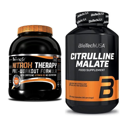 Trainings-Set: BioTech NitroX Therapy + BioTech Citrulline Malate – alle enthaltenen Artikel