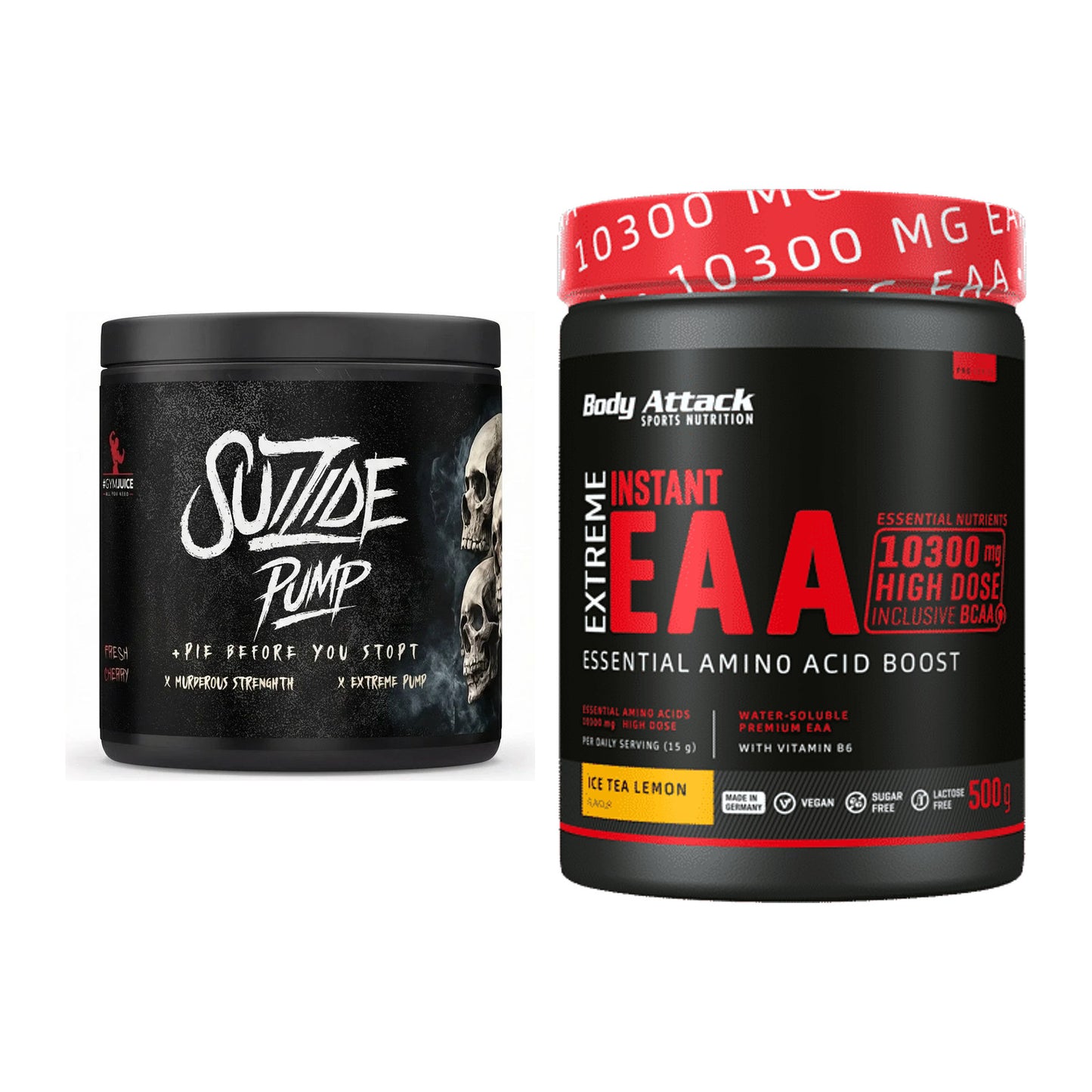 Trainings-Set: #GYMJUICE SUIZIDE PUMP + Body Attack Extreme – alle enthaltenen Artikel