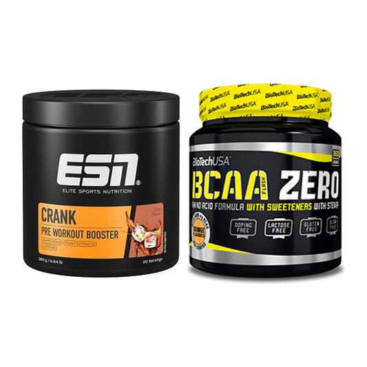 Trainings-Set: ESN Crank Booster + BioTech BCAA Zero – alle enthaltenen Artikel
