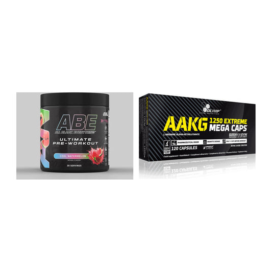 Тренировъчен комплект: Applied Nutrition A.B.E + Olimp AAKG Extreme Mega - всички артикули са включени