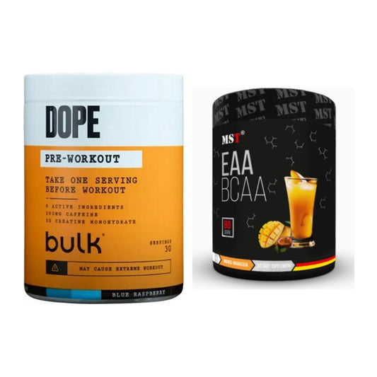 Trainings-Set: Bulk Dope Pre-Workout 30 Serv. + MST EAA & BCAA – alle enthaltenen Artikel