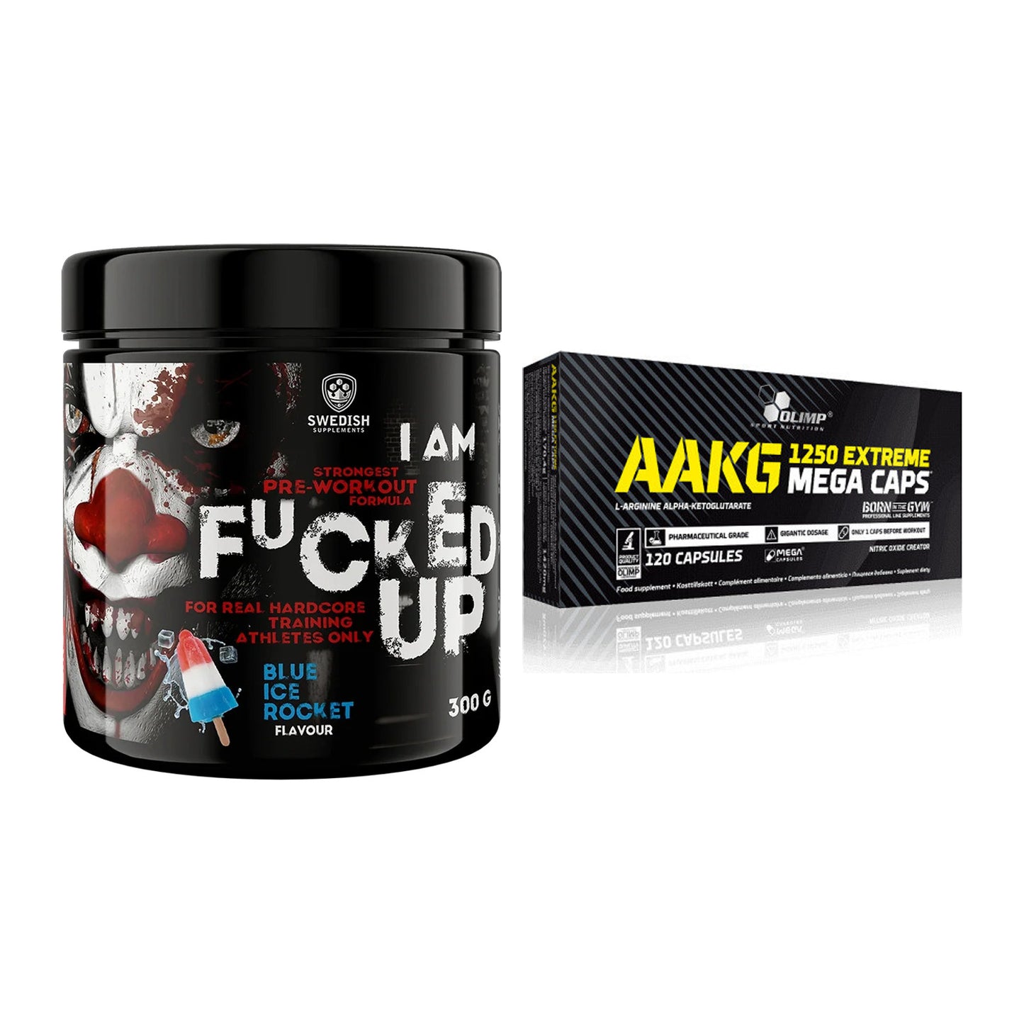 Trainings-Set: Swedish Supplements Fucked + Olimp AAKG Extreme Mega – alle enthaltenen Artikel