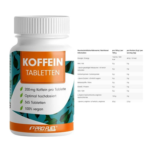 Edzőkészlet: ProFuel koffein (200mg) + INLEAD L-Arginine HCL - minden elemet tartalmaz