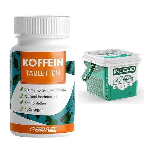 Trainings-Set: ProFuel Koffein (200mg) + INLEAD L-Glutamine – alle enthaltenen Artikel