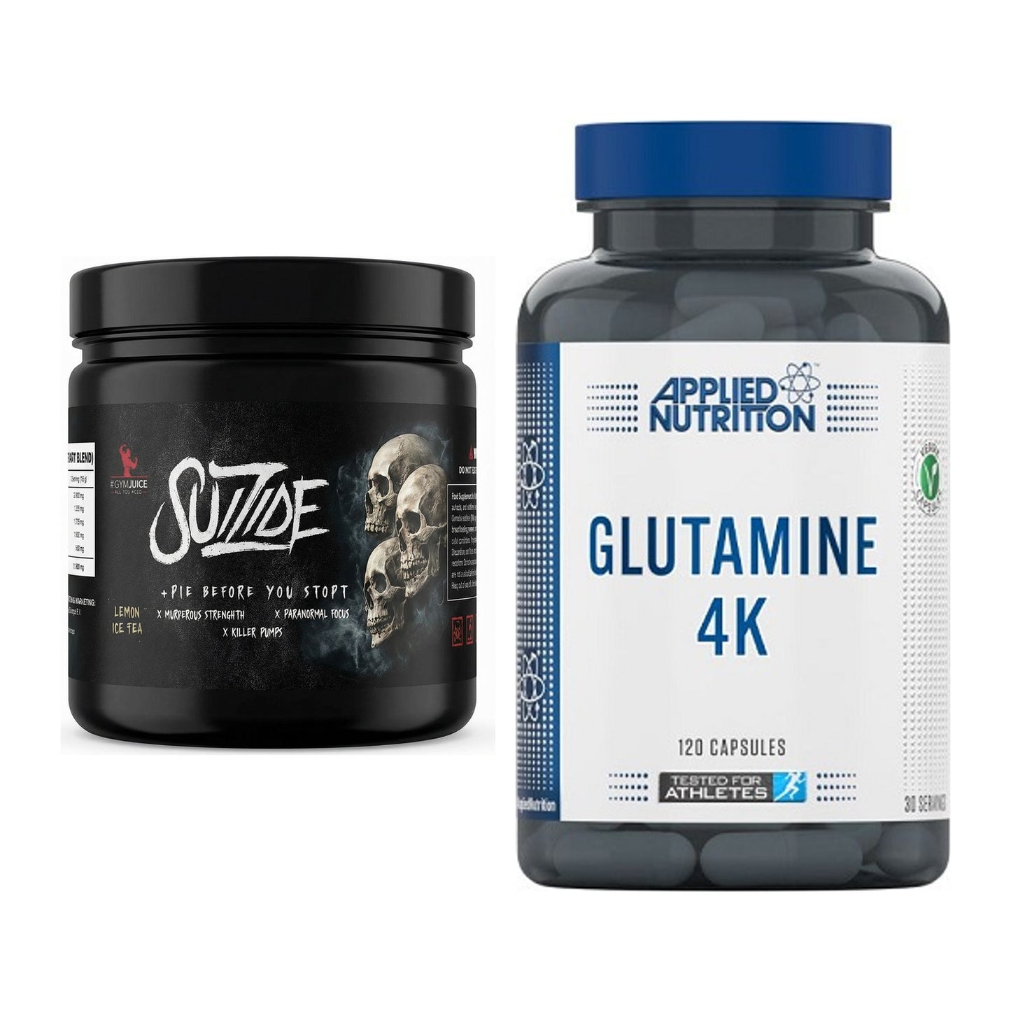 Trainings-Set: #GYMJUICE SUIZIDE Booster + Applied Nutrition – alle enthaltenen Artikel
